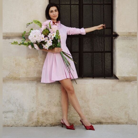 LIKE NEW POLO RALPH LAUREN DRESS PINK WOMENS - Picture 9 of 11